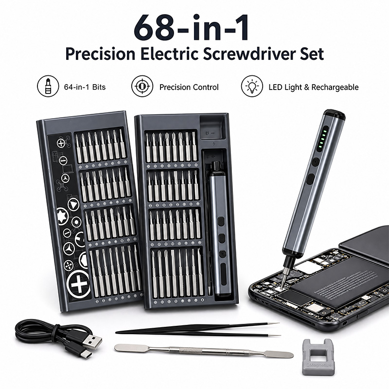 Electric Screwdriver Rechargeable Usb - 68 in 1 정밀 전동 드라이버