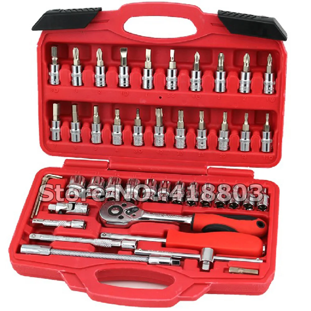 Hand Tools - 46피스 공구함 1/4 DR 오토바이 자동차