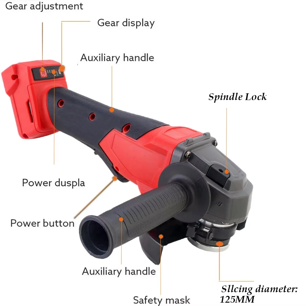 125mm 전기 앵글 그라인더 3단 기어 브러시리스 무 - Brushless Angle Grinder Battery Powered 리뷰 및 가격