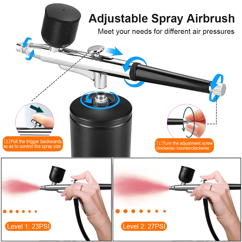에어 브러시 페인팅 에어 브러시 (압축기 포함) 페인트 - Airbrush Kit With Mini Compressor 리뷰 및 가격