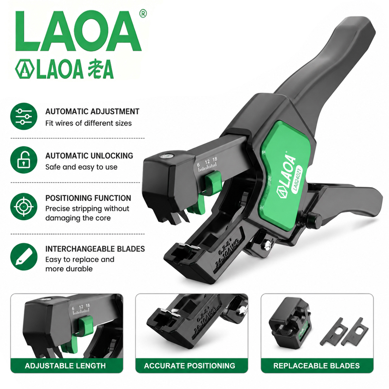 LAOA LA824021 자동 와이어 스트리퍼 0.2‑ - Automatic Wire Stripper Cutter 리뷰 및 가격