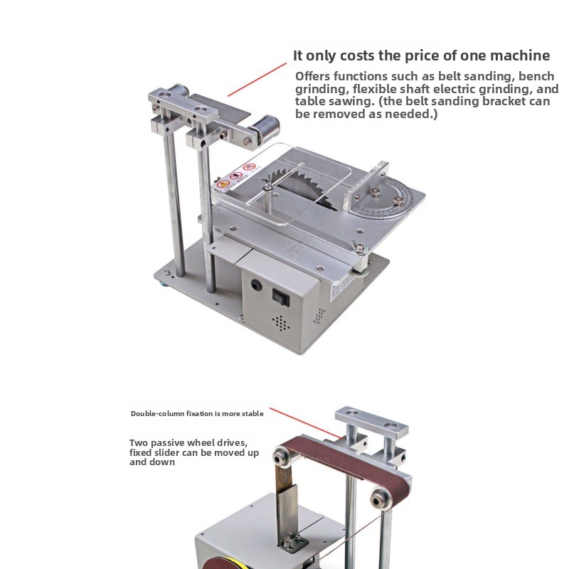 테이블쏘 다기능 연마 및 절단, 정밀 데스크탑 가정용  - Mini Table Saw For Woodworking 리뷰 및 가격