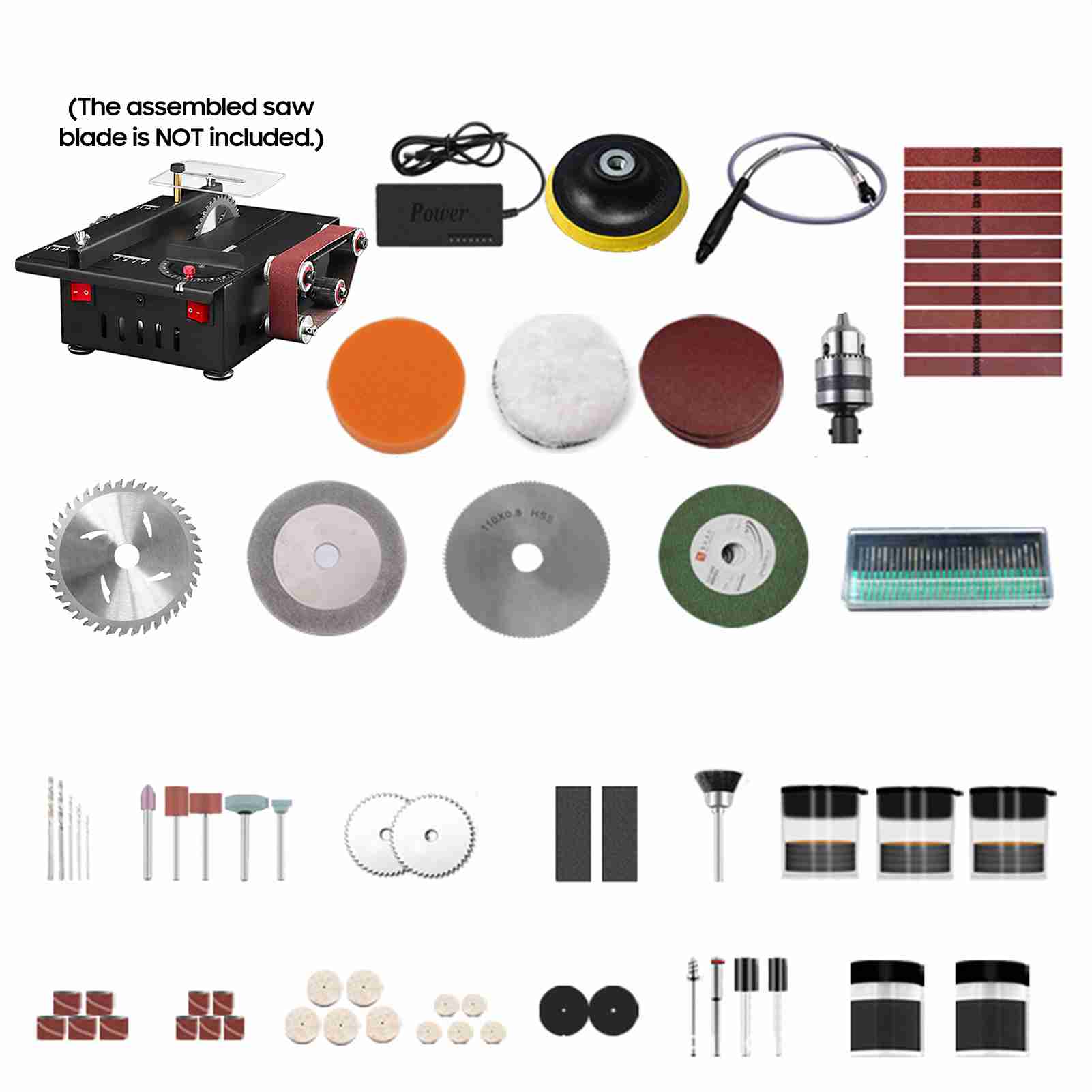 200W 미니 벤치쏘 및 벨트 샌더 (연장봉, 콜릿,  - Mini Table Saw For Woodworking 리뷰 및 가격