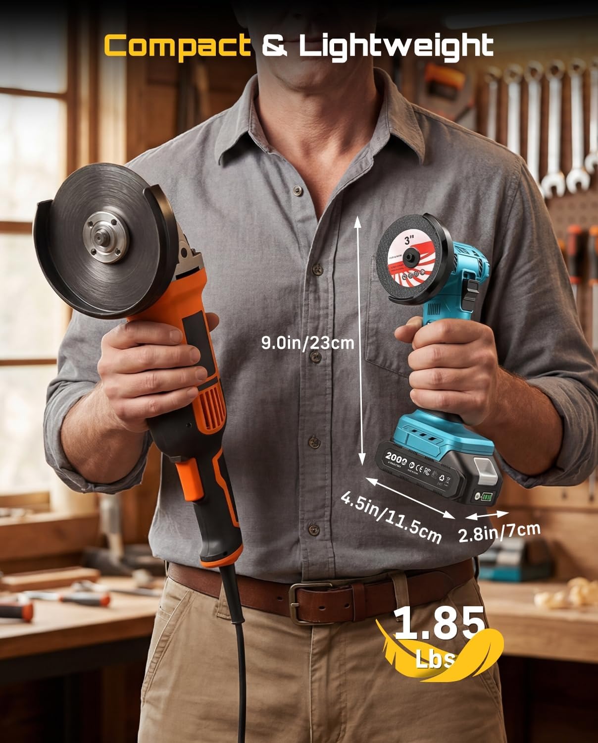 SEESII 무선 미니 앵글 그라인더 3인치 브러시리스 - Brushless Angle Grinder Battery Powered 리뷰 및 가격