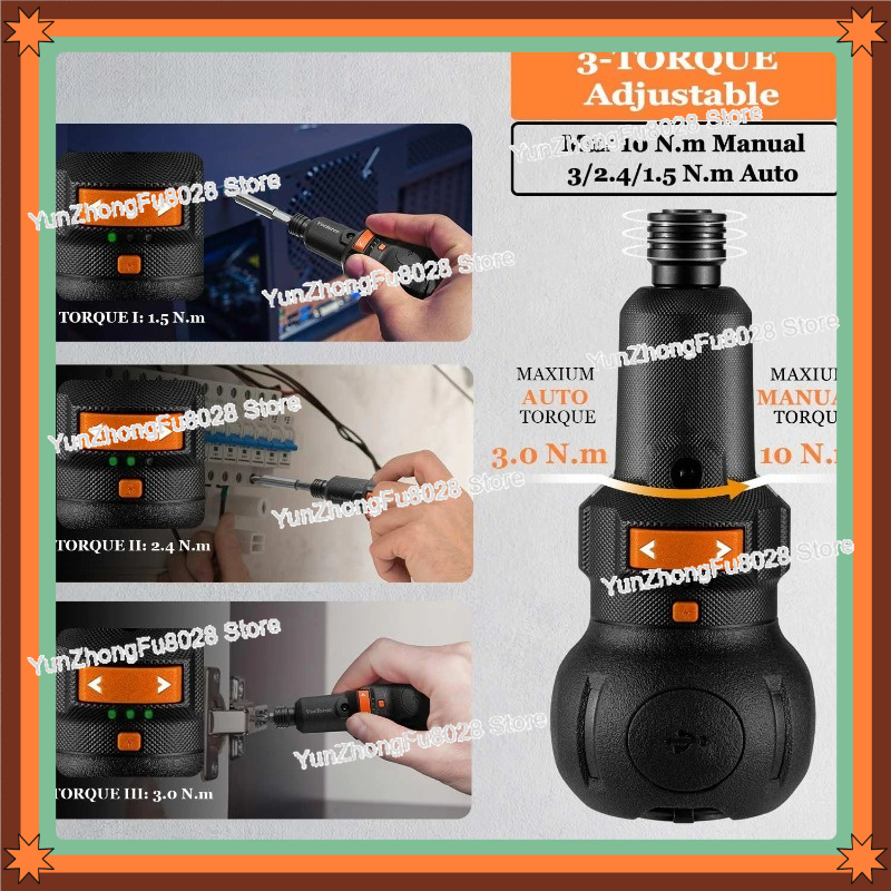 4V 전동 드라이버, 400 RPM, 3단계 속도 및  - Electric Screwdriver Rechargeable Usb 리뷰 및 가격